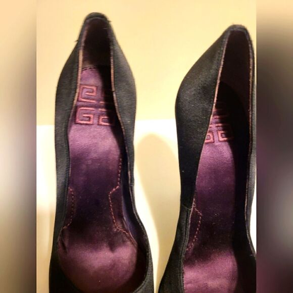Givenchy Paris Black Peau de Soie Pumps Sz. 6.5 US/37 EU Ret$1175 Made in Italy - Picture 14 of 16